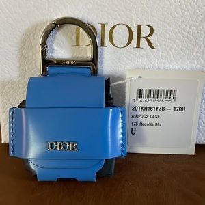 Dior leather airpod case